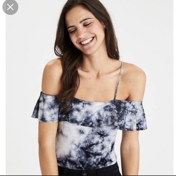 American Eagle tie dye flutter bodysuit - Picture 1 of 8
